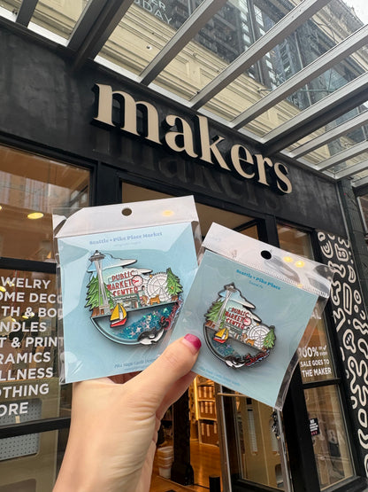 Pike Place Market Liquid Shaker Enamel Pin