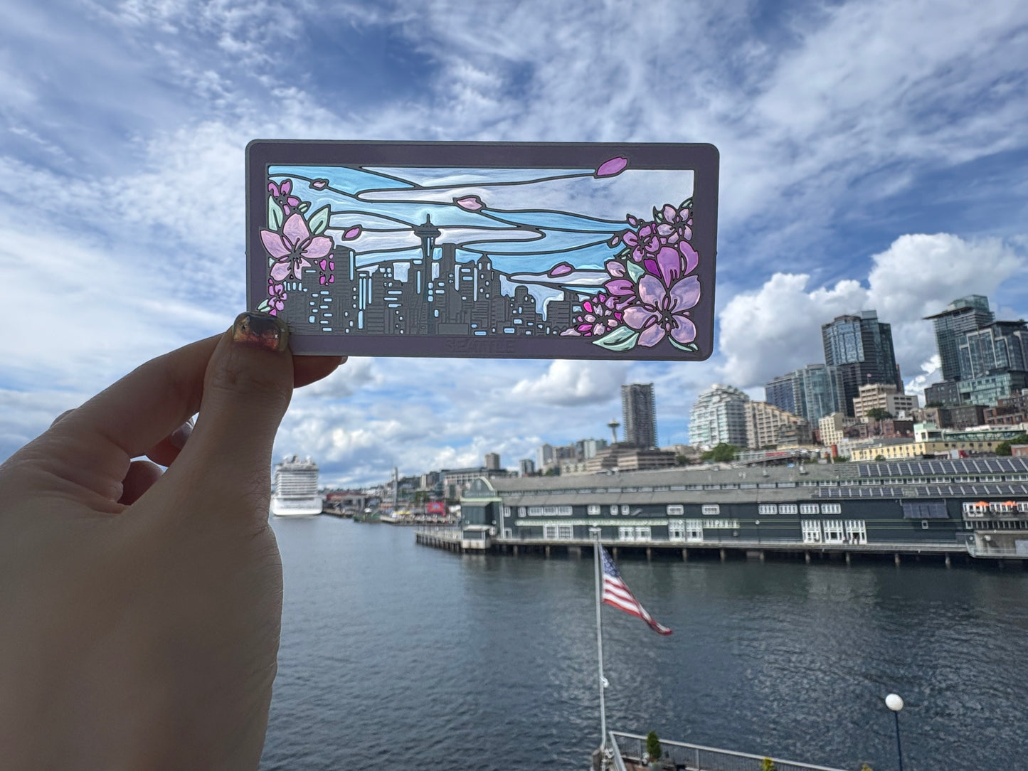 “Seattle in Bloom” Bookmark Fridge Magnet