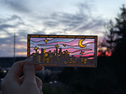 Seattle Night Bookmark Magnet (Pre-order)
