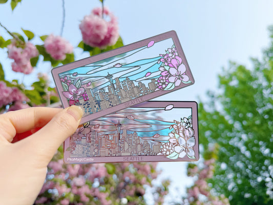 “Seattle in Bloom” Bookmark Fridge Magnet