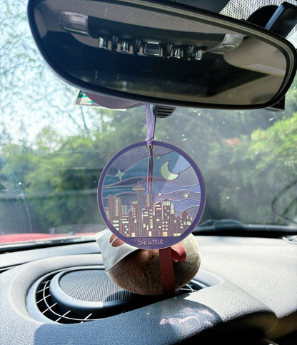 Seattle Night Hanging Ornament